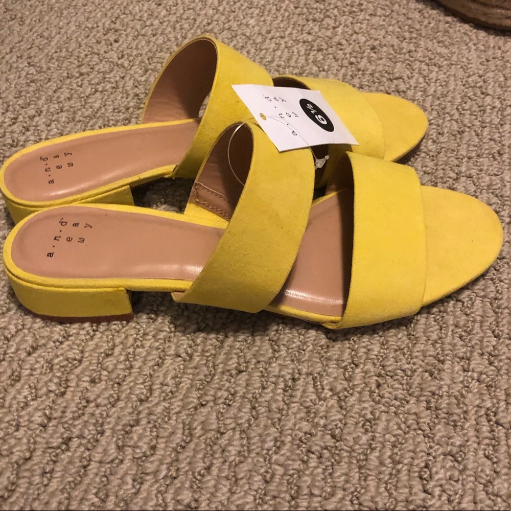 Yellow shoes